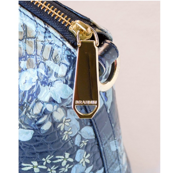 Brahmin Duxbury Satchel in Navy Madeleine - Picture 5 of 12